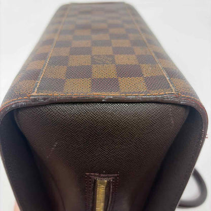 Pre-Owned Louis Vuitton Damier Eben Canvas Designer Handbag