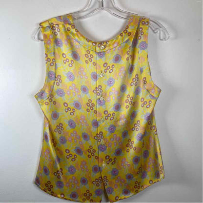 Pre-Owned Chanel Yellow Silk Women Size S Designer Clothes
