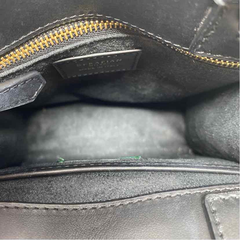 Pre-Owned Serapian Black Leather Handbag