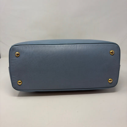 Pre-Owned Prada Light Blue Leather Designer Handbag