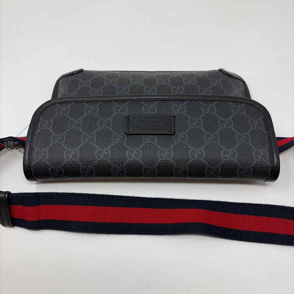Pre-Owned Gucci Black Canvas Designer Handbag