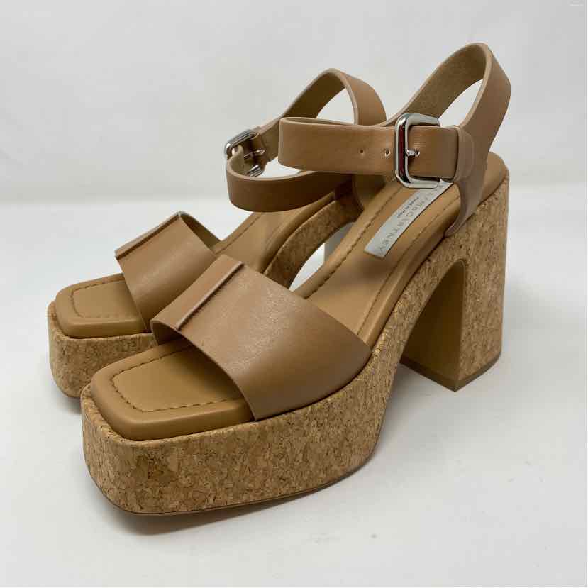 Pre-Owned Stella McCartney Tan Cork Shoe Size 9.5 Designer Shoes