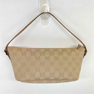 Pre-Owned Gucci Beige Canvas Designer Handbag