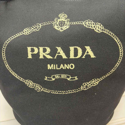 Pre-Owned Prada Black Canvas Designer Handbag