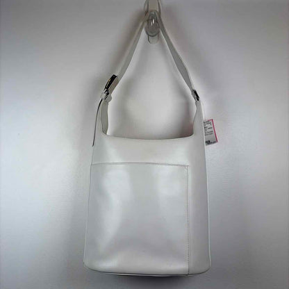 Pre-Owned Salvatore Ferragamo White Leather Designer Handbag