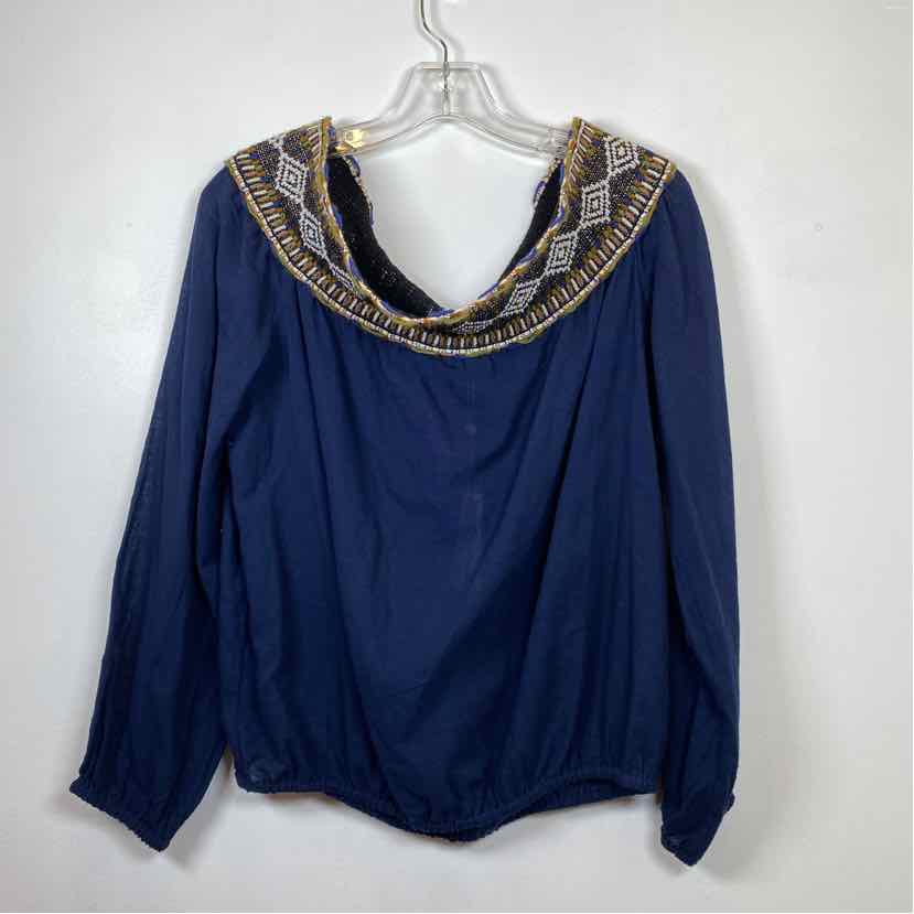 Pre-Owned Size XL Tory Burch Navy Multi Top