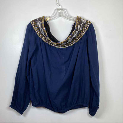 Pre-Owned Size XL Tory Burch Navy Multi Top