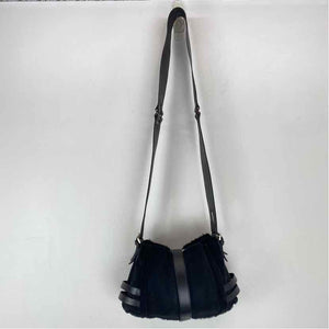 Pre-Owned Bottega Veneta Black Fur Designer Handbag