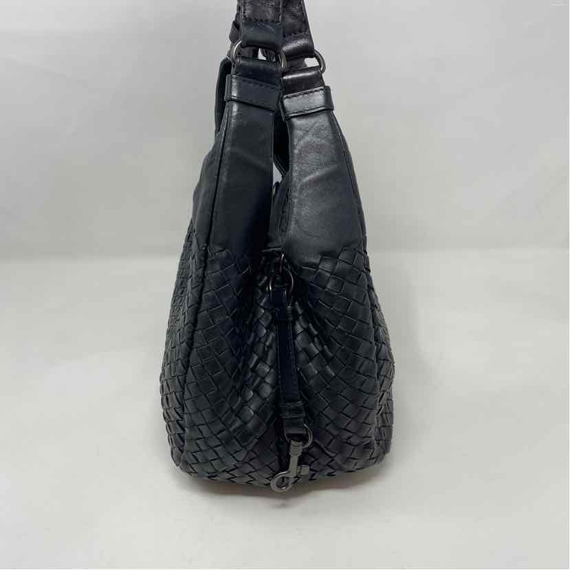 Pre-Owned Bottega Veneta Black Leather Designer Handbag
