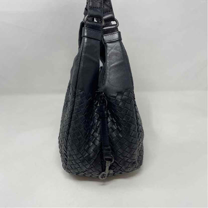 Pre-Owned Bottega Veneta Black Leather Designer Handbag
