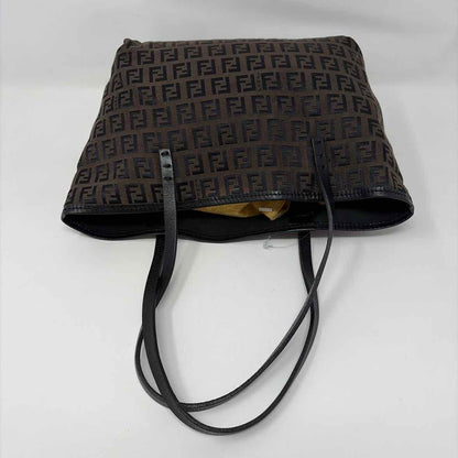 Pre-Owned Fendi Brown Fabric Designer Handbag