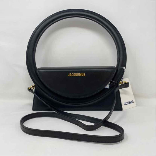 Pre-Owned Jacquemus Black Leather Designer Handbag