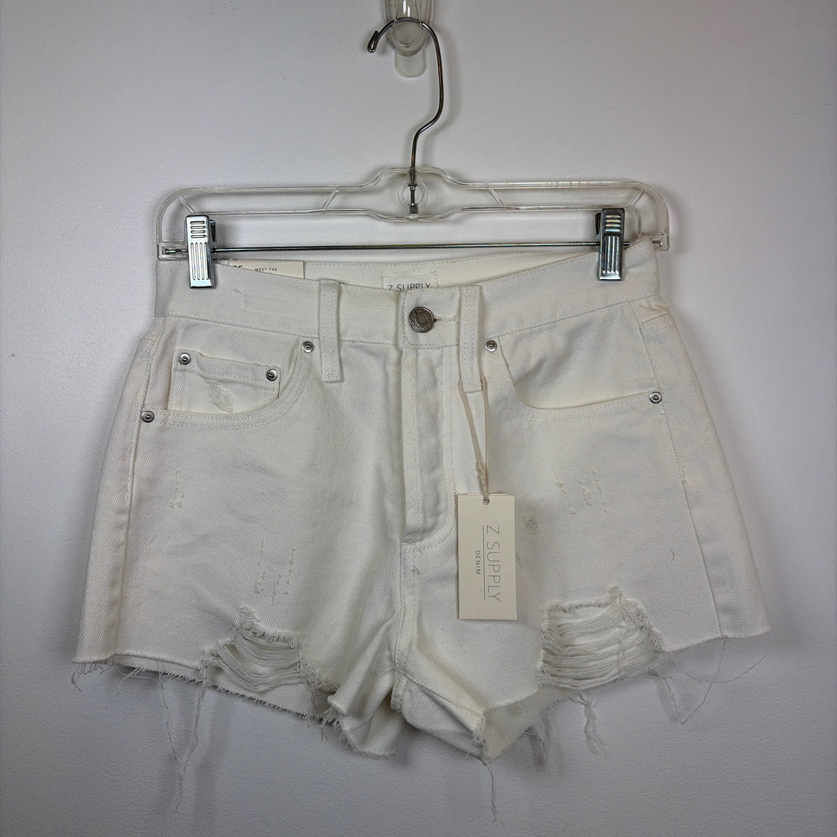 Pre-Owned Size 25/S Z Supply White Shorts