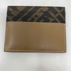 Pre-Owned Fendi Brown Leather Designer Wallet