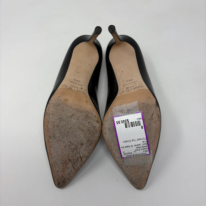 Jimmy Choo Black Leather Shoe Size 8 Designer Shoes