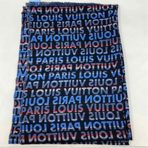 Pre-Owned Louis Vuitton Black Knit Designer Scarf