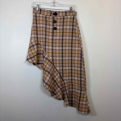 Pre-Owned Size M ZARA Yellow Multi Skirt