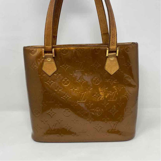 Pre-Owned Louis Vuitton Bronze Patent Designer Handbag