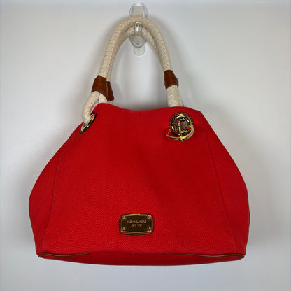 Pre-Owned MICHAEL by Michael Kors Red Canvas Handbag