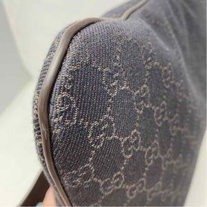 Pre-Owned Gucci Brown Canvas Designer Handbag