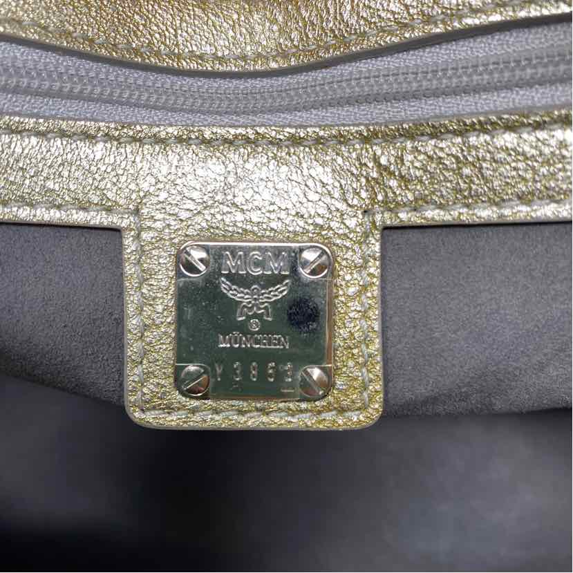 Pre-Owned MCM Black Multi Leather Designer Handbag