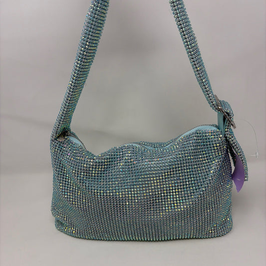 Pre-Owned INC Teal rhinestones Handbag