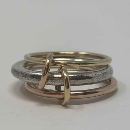 Pre-Owned Spinielli Kilcollin Silver/Gold Sterling Designer Jewelry