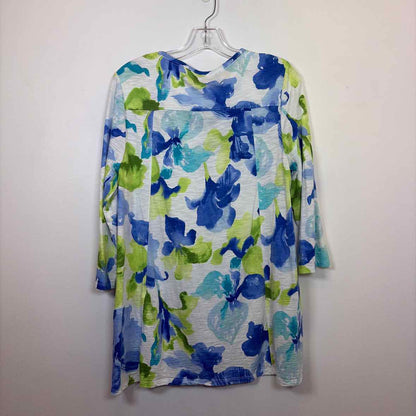 Pre-Owned Size L Chico's Blue/Green Top