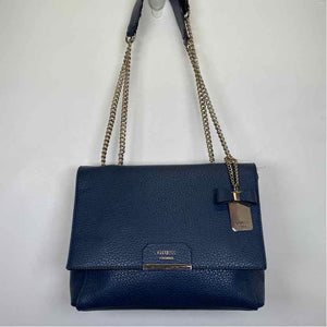 Pre-Owned Guess Navy Leather Handbag