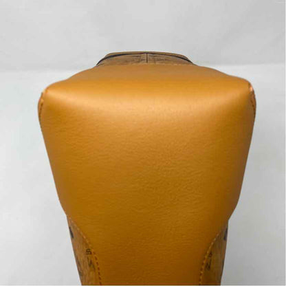 Pre-Owned MCM Cognac Leather Designer Handbag