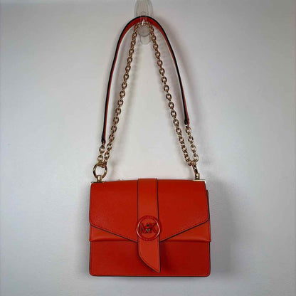 Pre-Owned Michael Kors Orange Coated Canvas Handbag