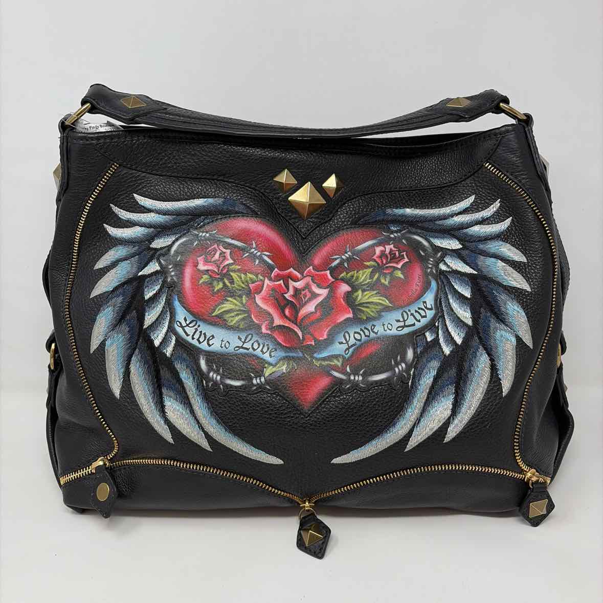 Pre-Owned Isabella Fiore Black Multi Leather Handbag