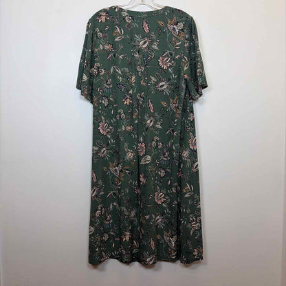 Pre-Owned Size M J Jill Green Multi Casual Dress