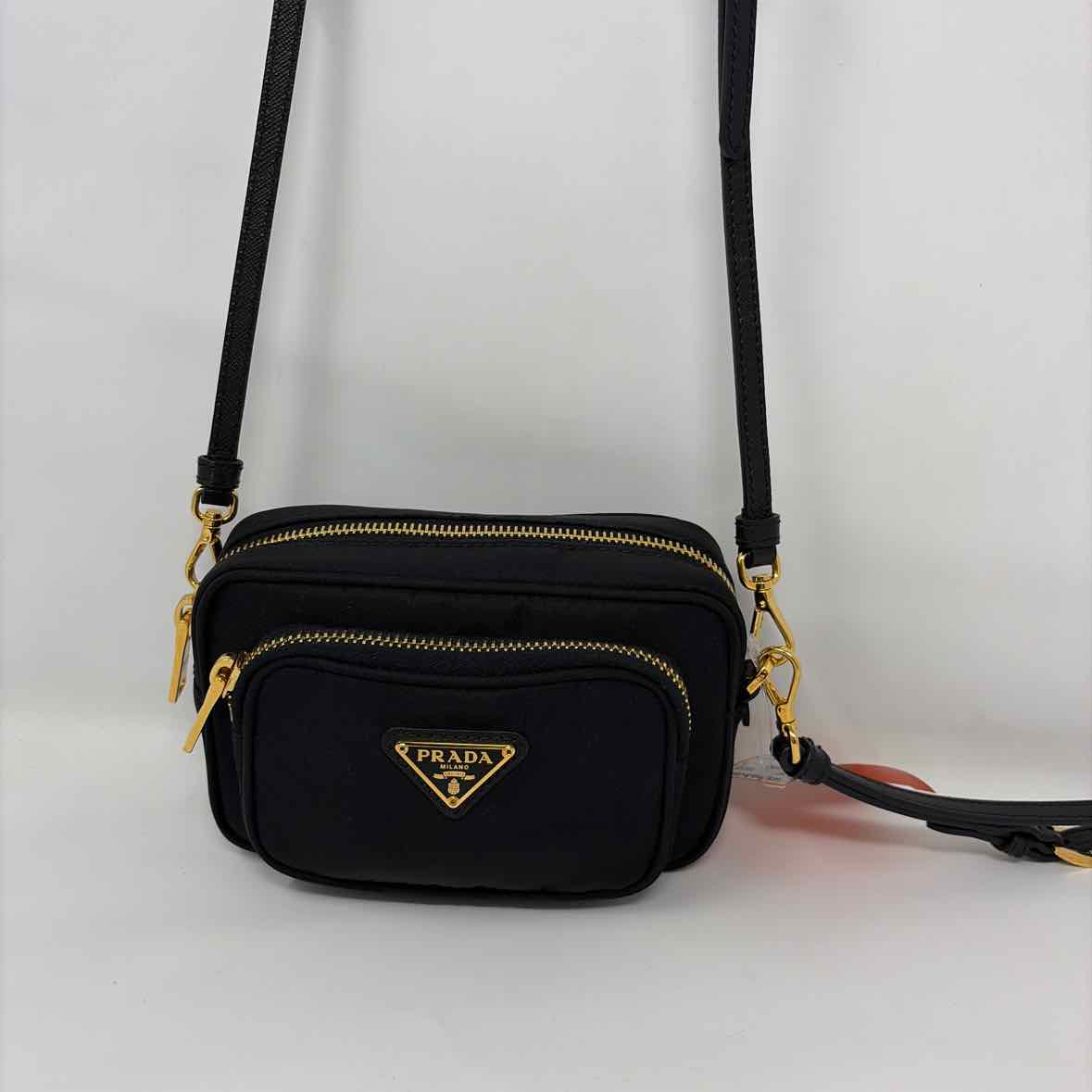 Pre-Owned Prada Black Nylon Designer Handbag