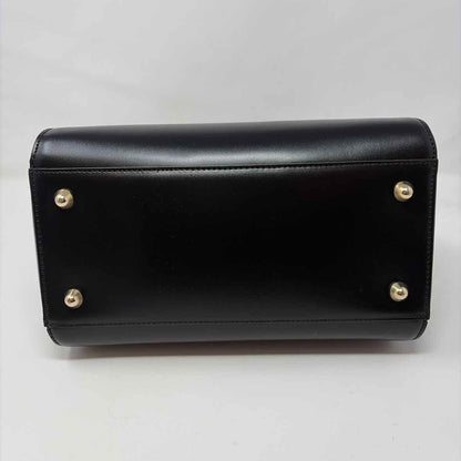 Pre-Owned Mario Valentino Black Leather Handbag