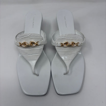 Pre-Owned Shoe Size 10 Tory Burch White Heels