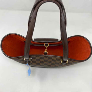 Pre-Owned Louis Vuitton Damier Eben Canvas Designer Handbag