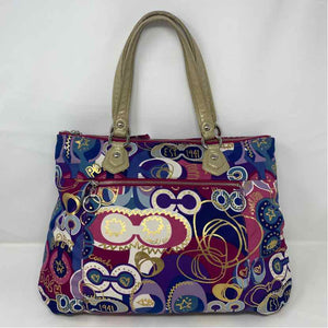 Pre-Owned Coach Multi Canvas Handbag