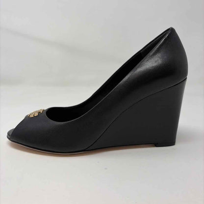 Pre-Owned Shoe Size 7 Tory Burch Black Wedge
