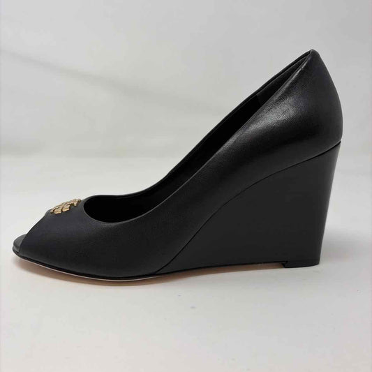 Pre-Owned Shoe Size 7 Tory Burch Black Wedge