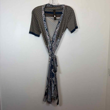 Pre-Owned Size M Elie Tahari Blue Multi Casual Dress