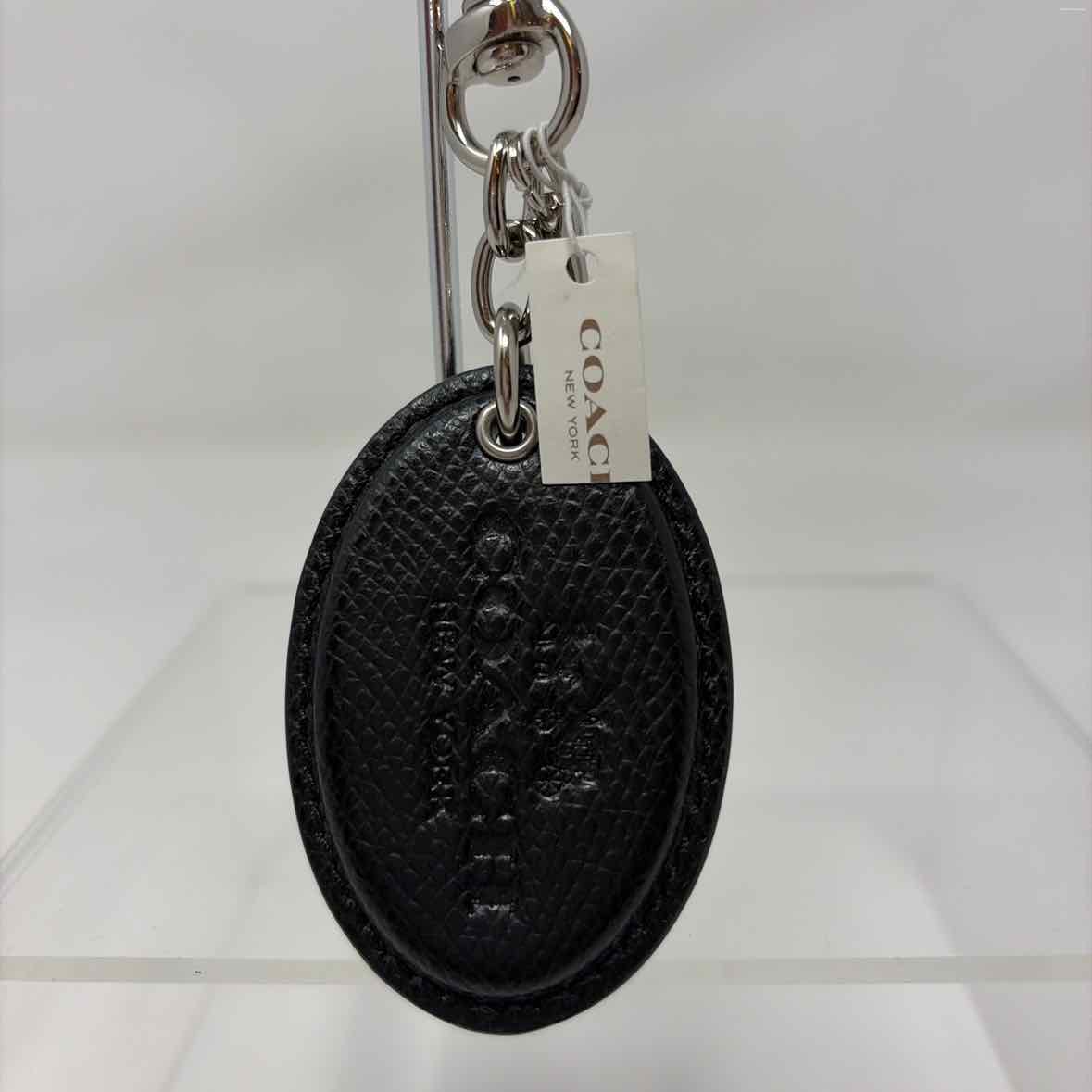 Pre-Owned Coach Black Leather Key Chain