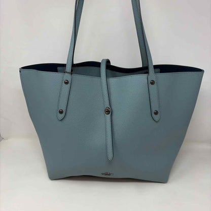 Pre-Owned Coach Turqouise Leather Handbag
