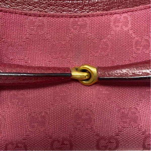Pre-Owned Gucci Magenta Fabric Designer Handbag