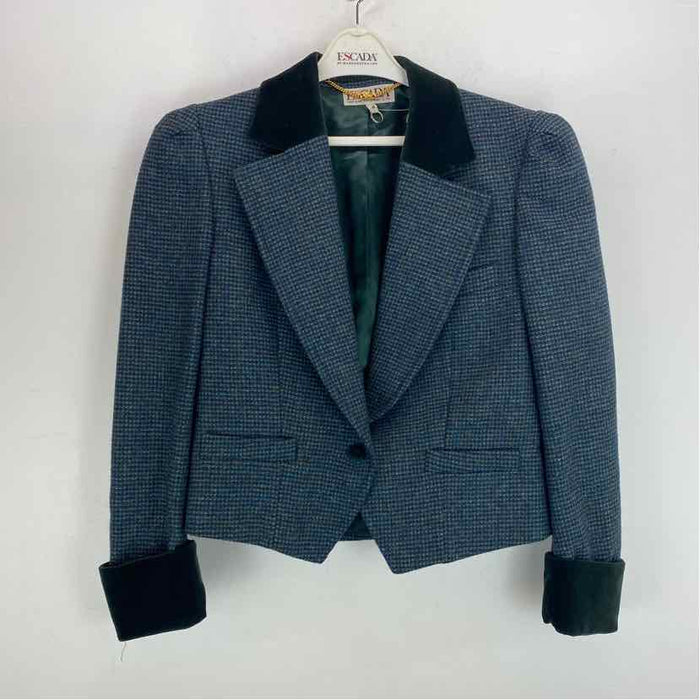 Pre-Owned Size S Escada Teal Blazer