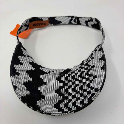 Pre-Owned Missoni Black/White Canvas Designer Hats
