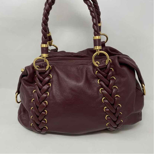 Pre-Owned Tahari Burgundy Leather Handbag