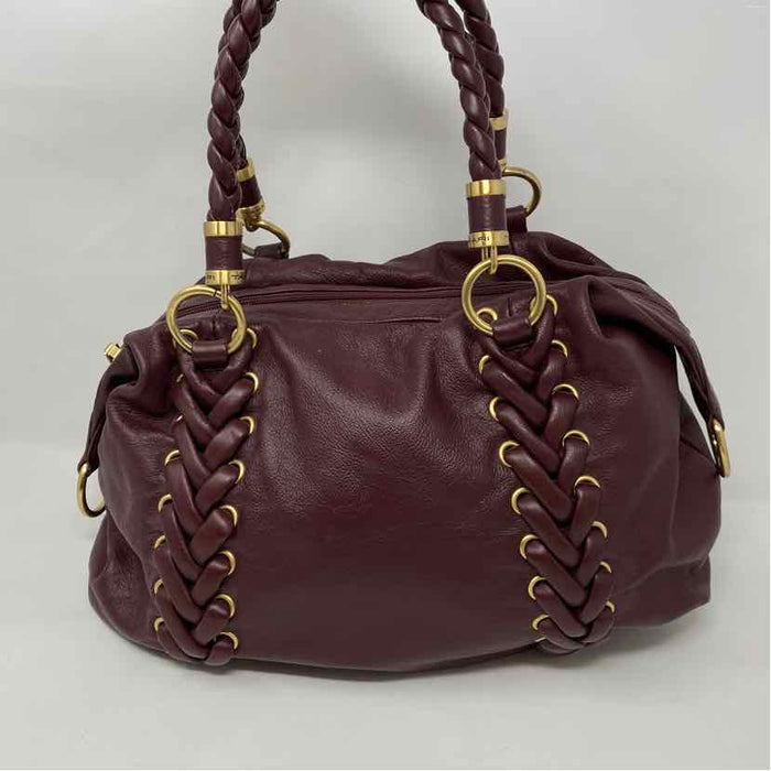 Pre-Owned Tahari Burgundy Leather Handbag