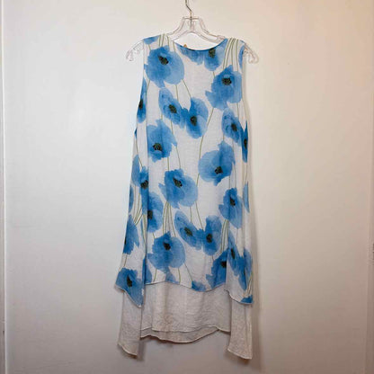 Pre-Owned Size S Whisper Blue Floral Casual Dress