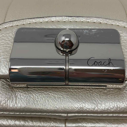 Pre-Owned Coach Gold Leather Handbag